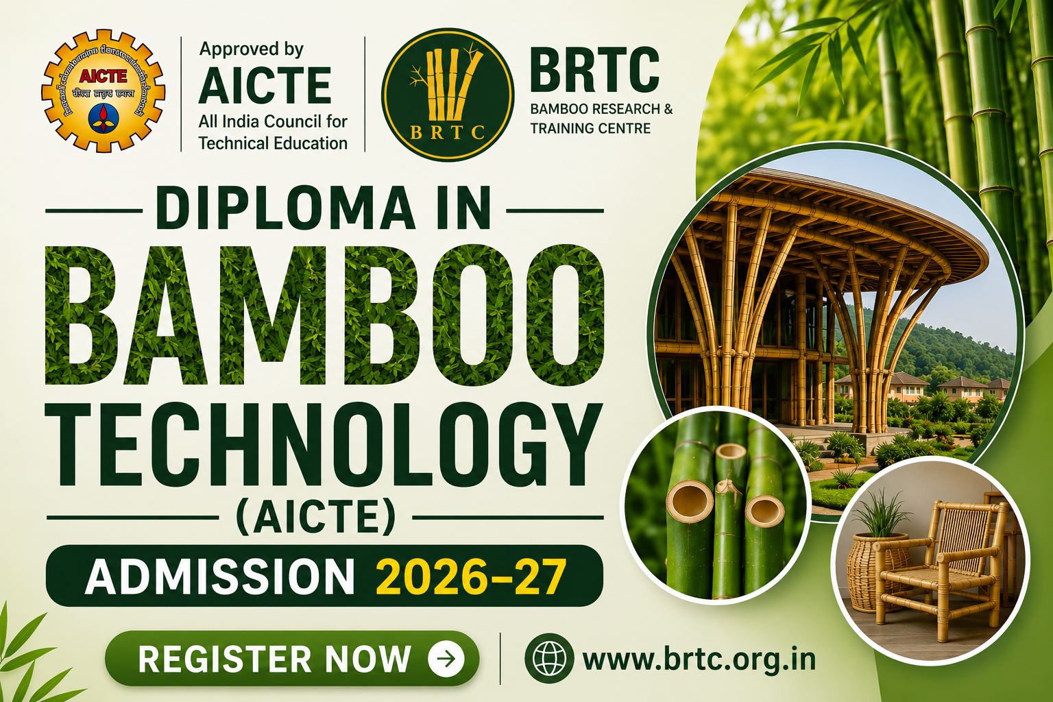 Diploma in Bamboo Technology - Admission 2026-27 - Register Now